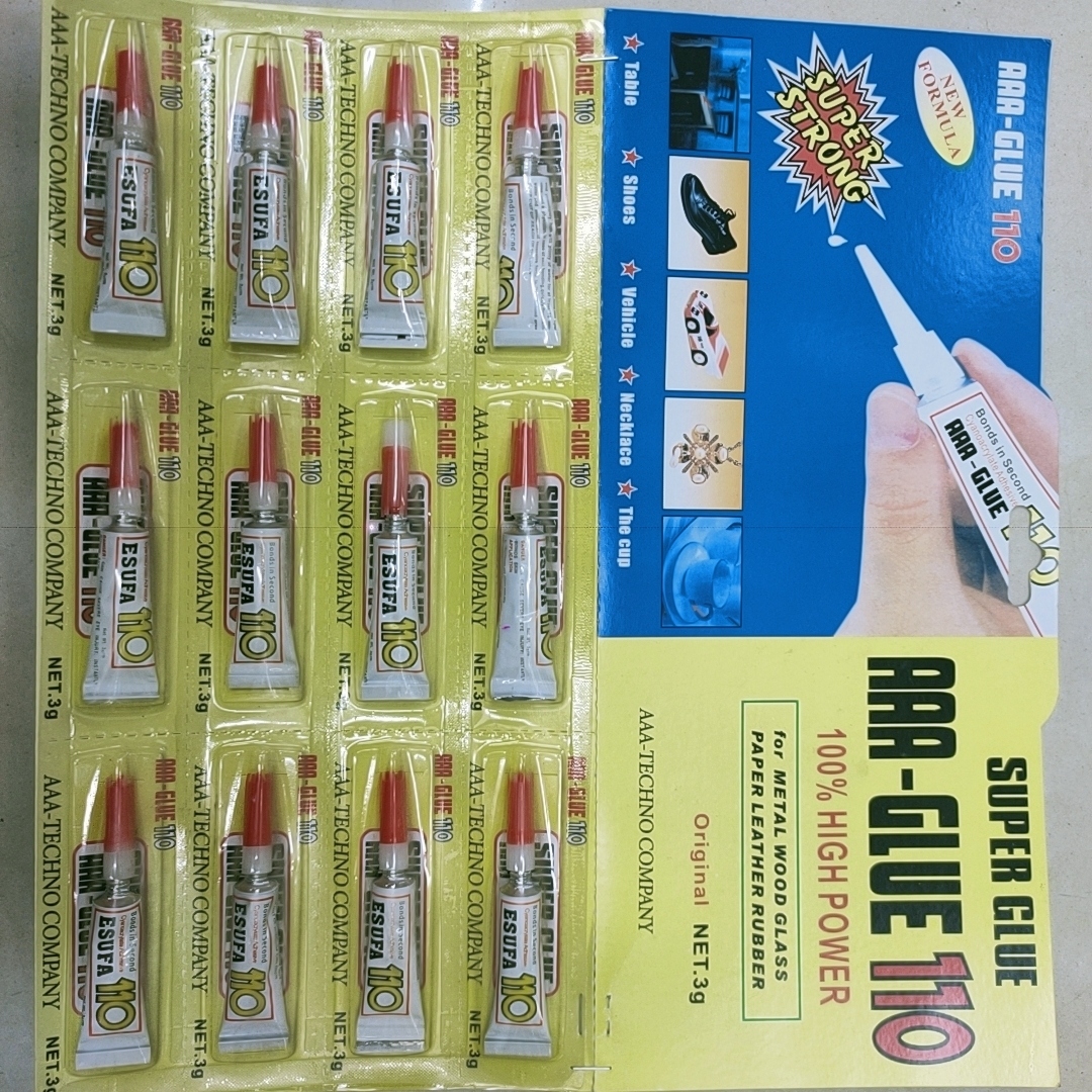 AA-TECO cyanoacrylate bottle listing from GlueMFG catalog