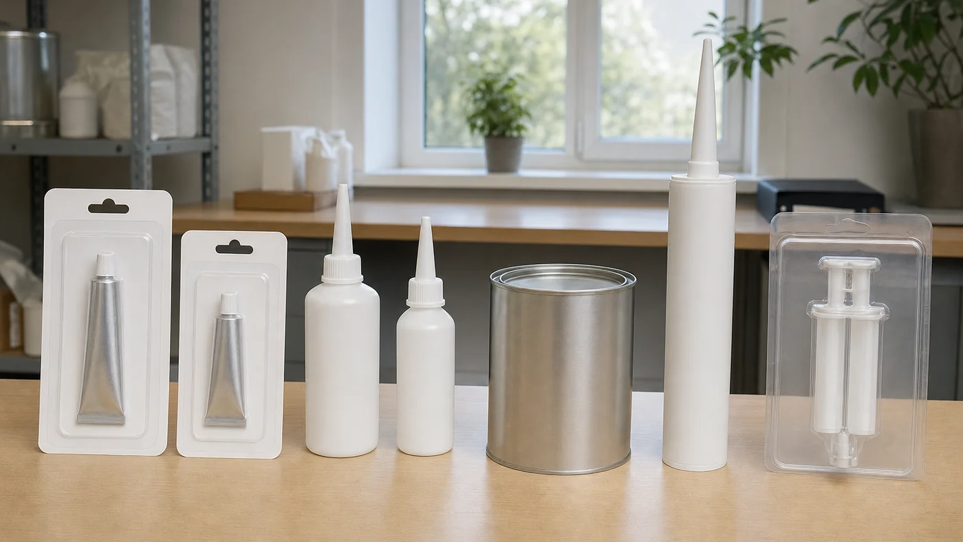 OEM Adhesive Packaging Options: Cards, Bottles, Tubes, Cans and Kits
